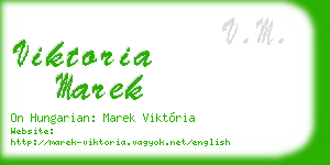 viktoria marek business card