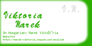 viktoria marek business card